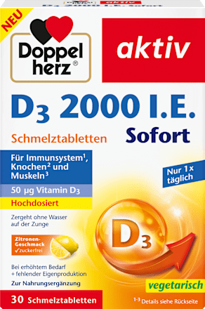 Vitamin D3 2000 I.E. Schmelztabletten 30 St Doppelherz