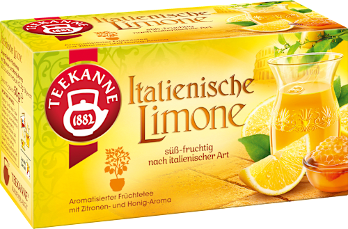 Früchtetee Italienische Limone (20 Beutel) Teekanne