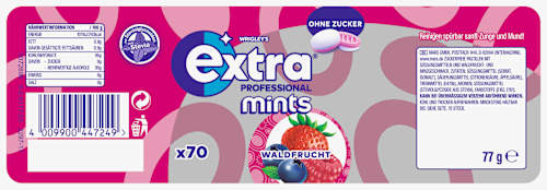 Pastillen, Professional Mints, Waldfrucht, zuckerfrei EXTRA