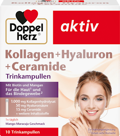 aktiv Kollagen + Hyaluron + Ceramide Trinkampullen Doppelherz