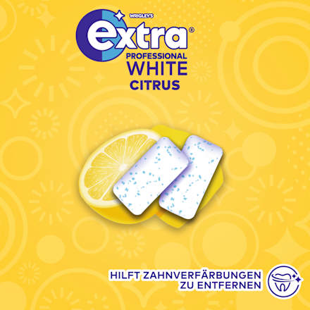Kaugummi, Extra Professional White, Citrus, zuckerfrei EXTRA