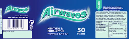 Kaugummi Menthol & Eukalyptus Airwaves