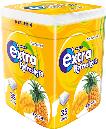 Kaugummi, Refreshers Tropical, zuckerfrei EXTRA