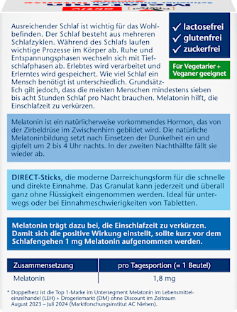 aktiv Melatonin Schneller Einschlafen Direct Doppelherz