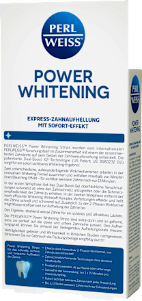 Bleaching Power Whitening Strips Perlweiss