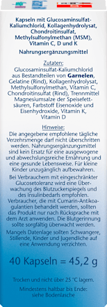 Glucosamin 1600 Kollagen MSM Vitamin C Kapseln 40 St Doppelherz
