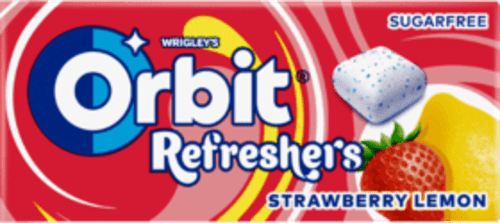 Refreshers žvýkačky Strawberry-Lemon Orbit