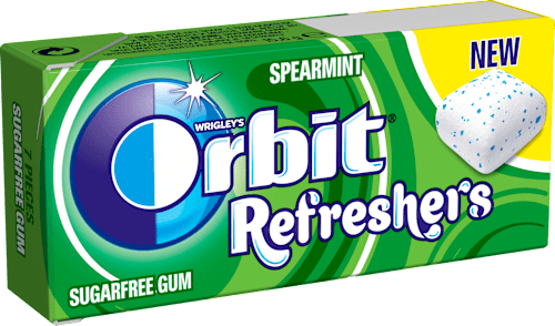 Дъвки на дражета с аромат на мента Spearmint  Orbit