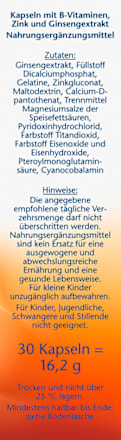 Ginseng Kapseln 30 St. Doppelherz