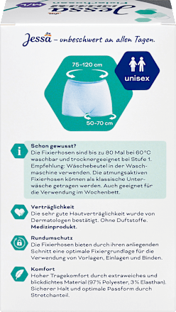 Fixierhosen Inkontinenz Gr. M/L Jessa DISKRET
