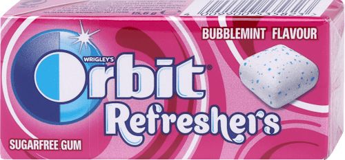 Orbit Refreshers žvakače gume Bubblemint Flavour Orbit