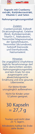 Cranberry 800 + Kürbis Kapseln Doppelherz