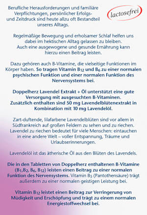 Lavendel Tabletten 30 St. Doppelherz
