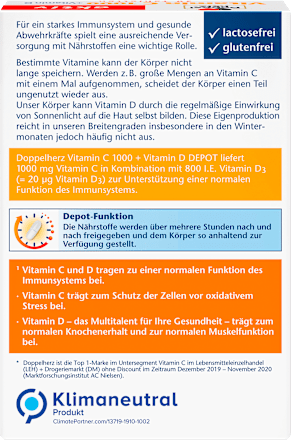 Vitamin C 1.000 Depot Tabletten 30 St. Doppelherz