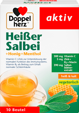 Horká šalvěj + med + mentol Doppelherz