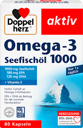 aktiv Omega-3 Seefischöl 1000 Kapseln Doppelherz