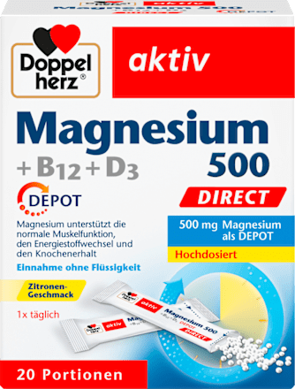 Magnesium 500 +B12 +D3 Doppelherz