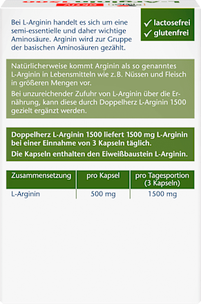 L-Arginin Kapseln, 30 St Doppelherz