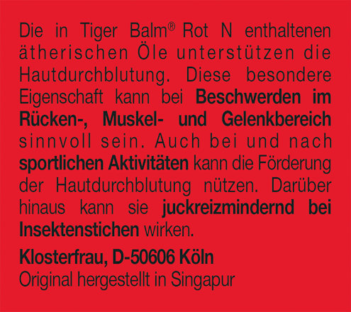 Original Tiger Balm rot N  Tiger Balm
