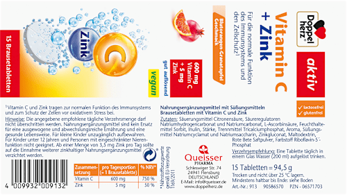 Vitamina C + Zinco  Doppelherz