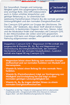 aktiv Coenzym Q10 + Magnesium Extra Kapseln Doppelherz