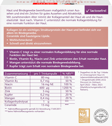 Kollagen + Biotin + Ceramide Trinkampullen 10 St Doppelherz
