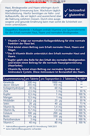 Kieselerde + Kollagen Tabletten Doppelherz