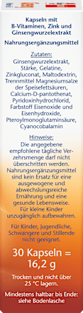 Ginseng Kapseln 30 St. Doppelherz