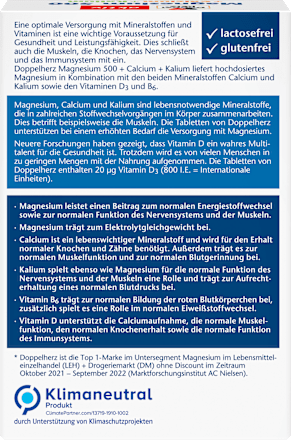 Magnesium 500 + Calcium + Kalium Doppelherz