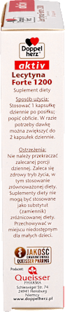 Suplement diety Lecytyna 1200 Forte, kapsułki Doppelherz