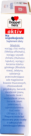Suplement diety Na uspokojenie, kapsułki Doppelherz