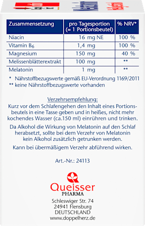 aktiv Melatonin Heißgetränk Doppelherz