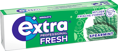 Kaugummi, Extra Professional Fresh, Spearmint, zuckerfrei EXTRA