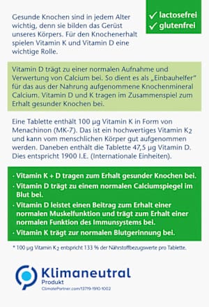 Vitamin K2 + D3 1900 30 St. Doppelherz