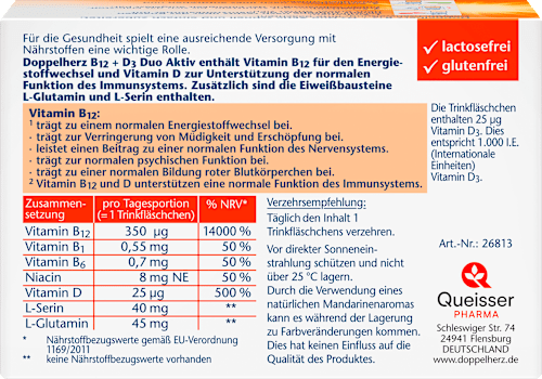 B12 + D3 Duo Aktiv Doppelherz