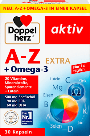 aktiv A-Z Extra + Omega-3 Kapseln Doppelherz