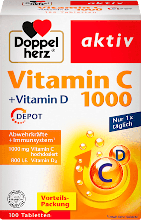 Vitamin C + Vitamin D Depot Tabletten 100St Doppelherz