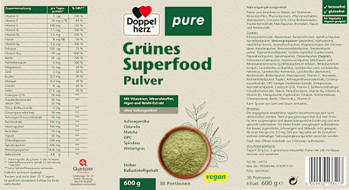 Grünes Superfood Pulver Doppelherz