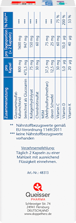 Glucosamin 1600 Kapseln 100 St Doppelherz
