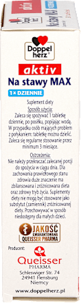 Suplement diety Na stawy MAX, tabletki Doppelherz