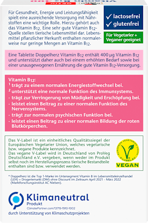 Vitamin B12 400 Mini-Tabletten Doppelherz