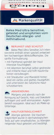 Tagespflege Ultra Sensitive Intensivcreme Balea med