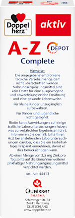 A-Z Depot Tabletten 120 St Doppelherz