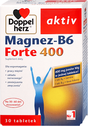 Suplement diety MagneB6 Forte 400, tabletki Doppelherz
