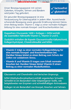 Glucosamin 1600 Kapseln 100 St Doppelherz