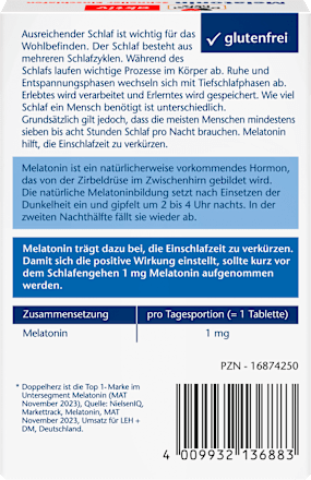 aktiv Melatonin Schneller Einschlafen Mini-Tabletten Doppelherz