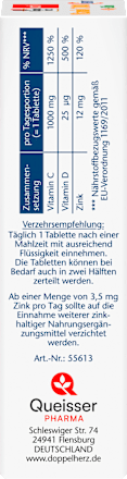 Vitamin C + D3 + Zink 1000 Doppelherz