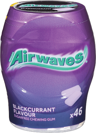 Airwaves žvakaće gume Blackcurrant Flavour Airwaves