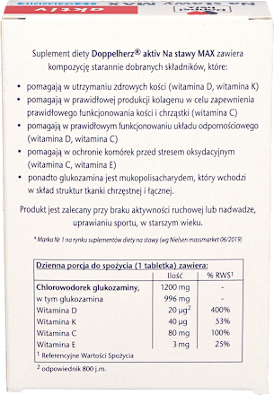 Suplement diety Na stawy MAX, tabletki Doppelherz