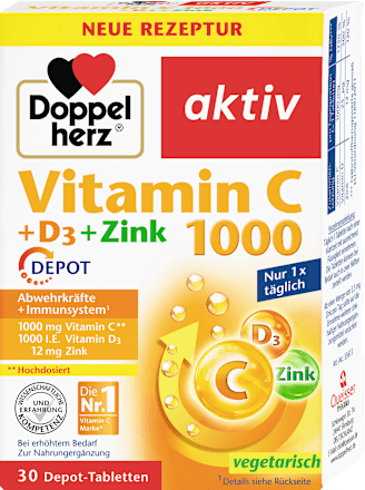 aktiv Vitamin C + D3 + Cink  Doppelherz